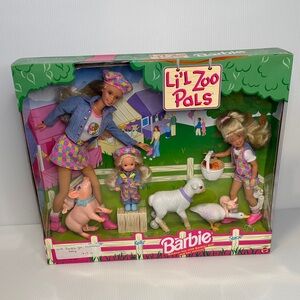 🩷NIB. Barbie Li'l Zoo Pals Set